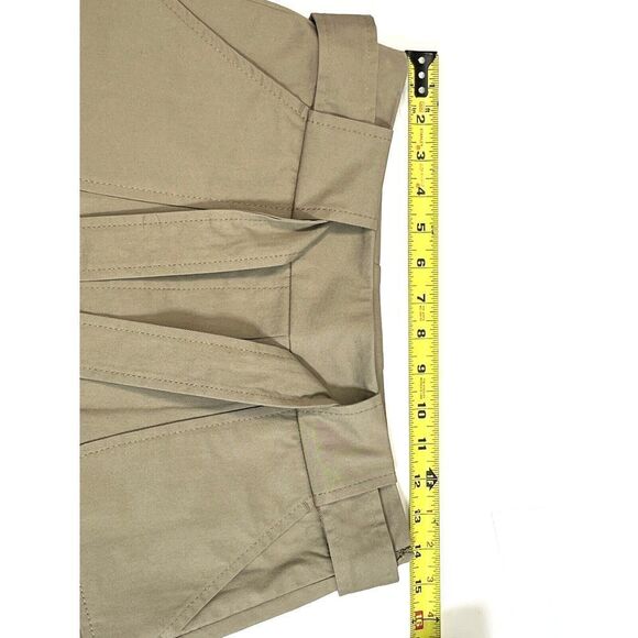 Escada Sport Tan Skirt Pleated Belted Size 4 US 34 German Academia Kawaii - Picture 7 of 16